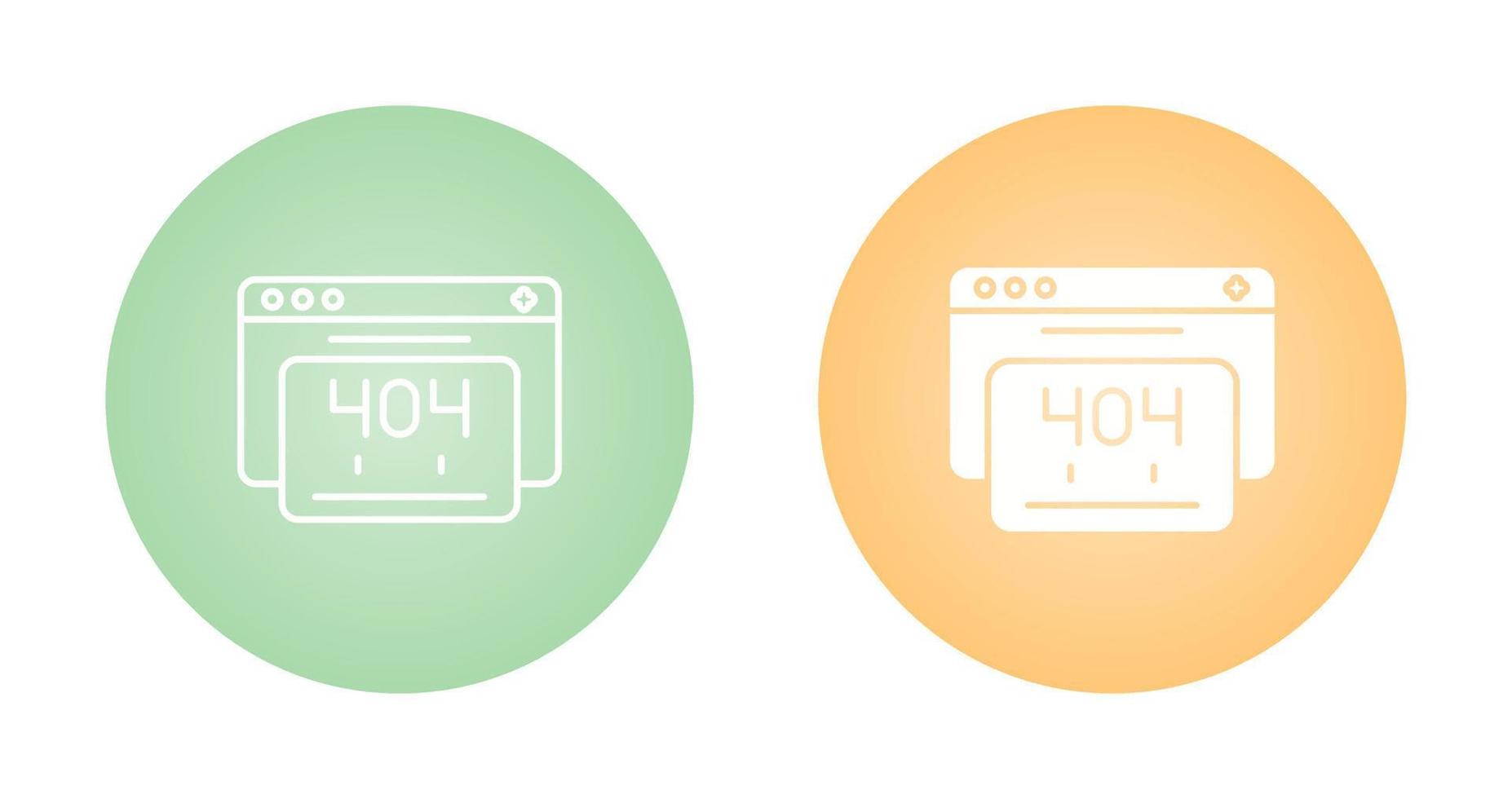 404 Error Vector Icon
