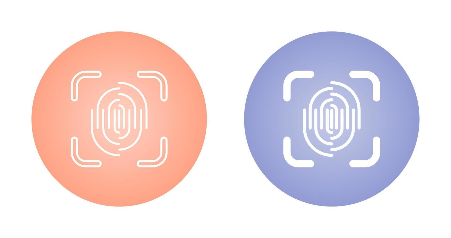 Fingerprint Vector Icon