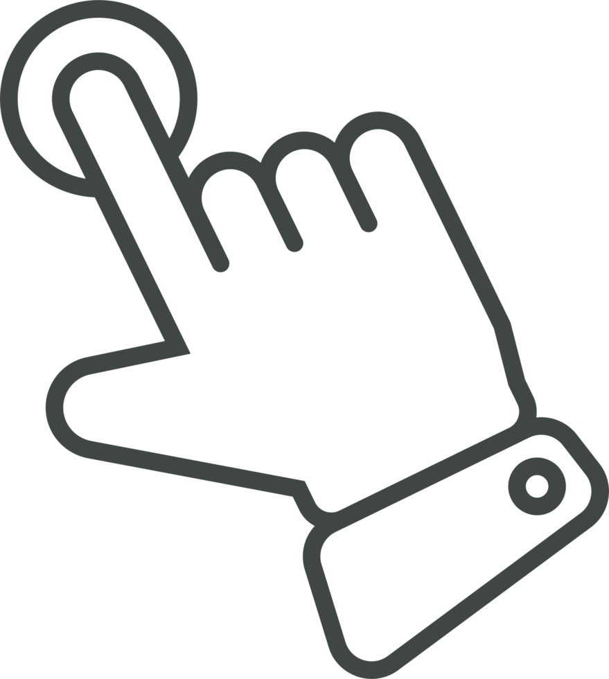 Hand cursor icon clip art png