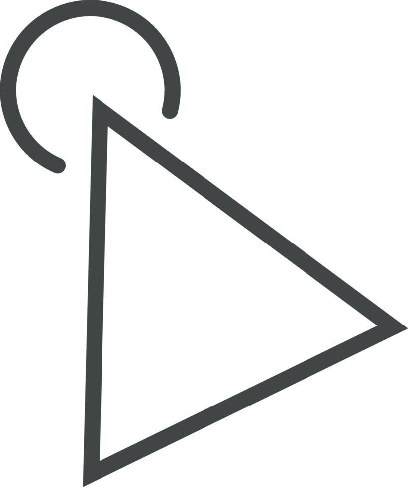 Pointer click sign and symbol png
