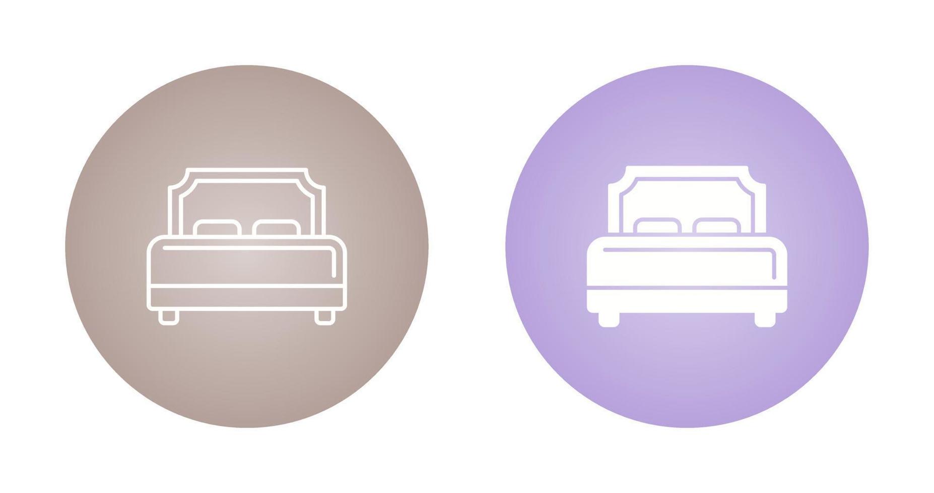 Hotel Bed Vector Icon