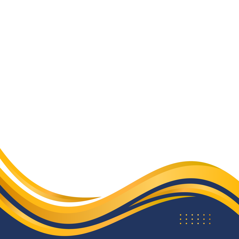 Blue and gold gradient abstract border for business or certificate