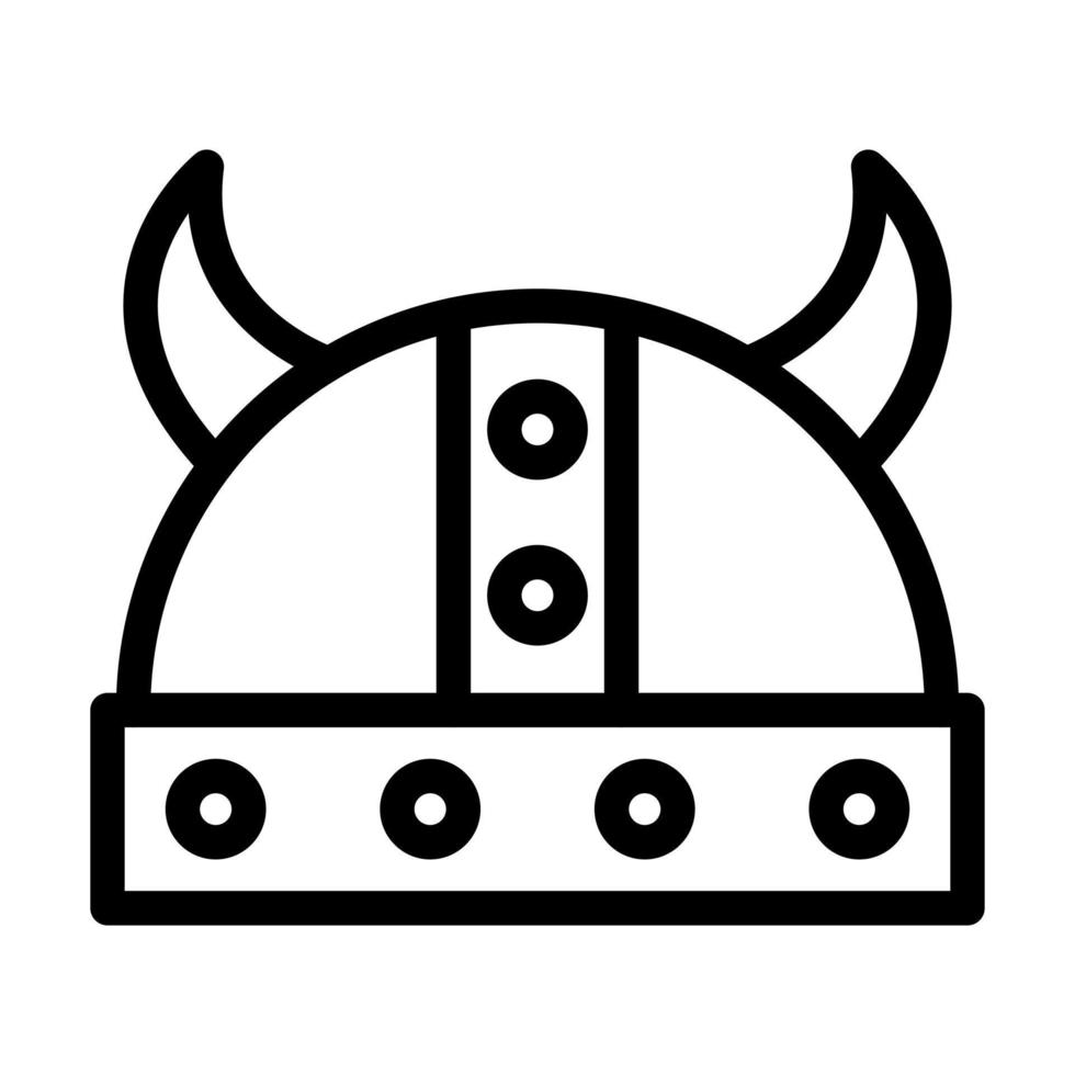 Viking Helmet Icon Design vector