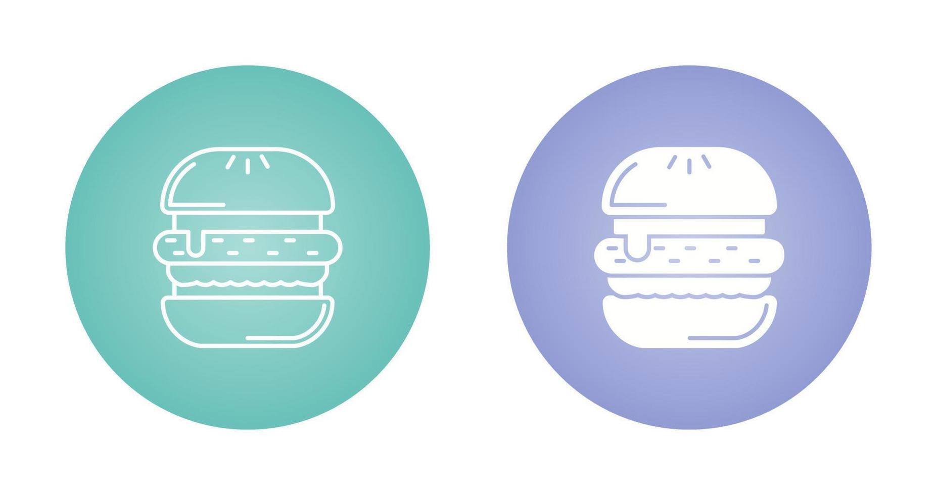 icono de vector de hamburguesa