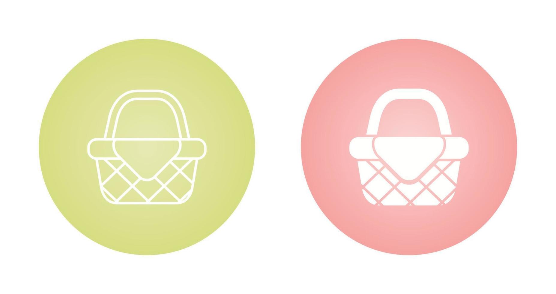 Picnic Basket Vector Icon