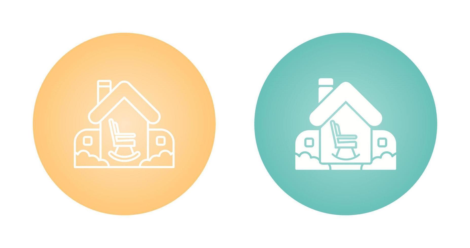 Retirement Home Vector Icon