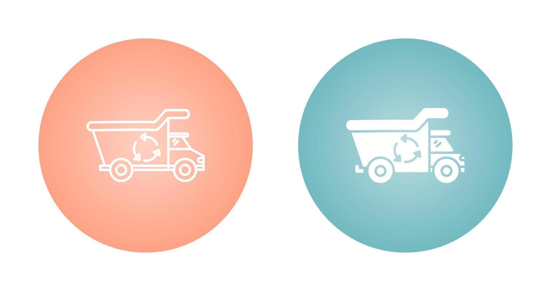 Recycling Truck Vector Icon