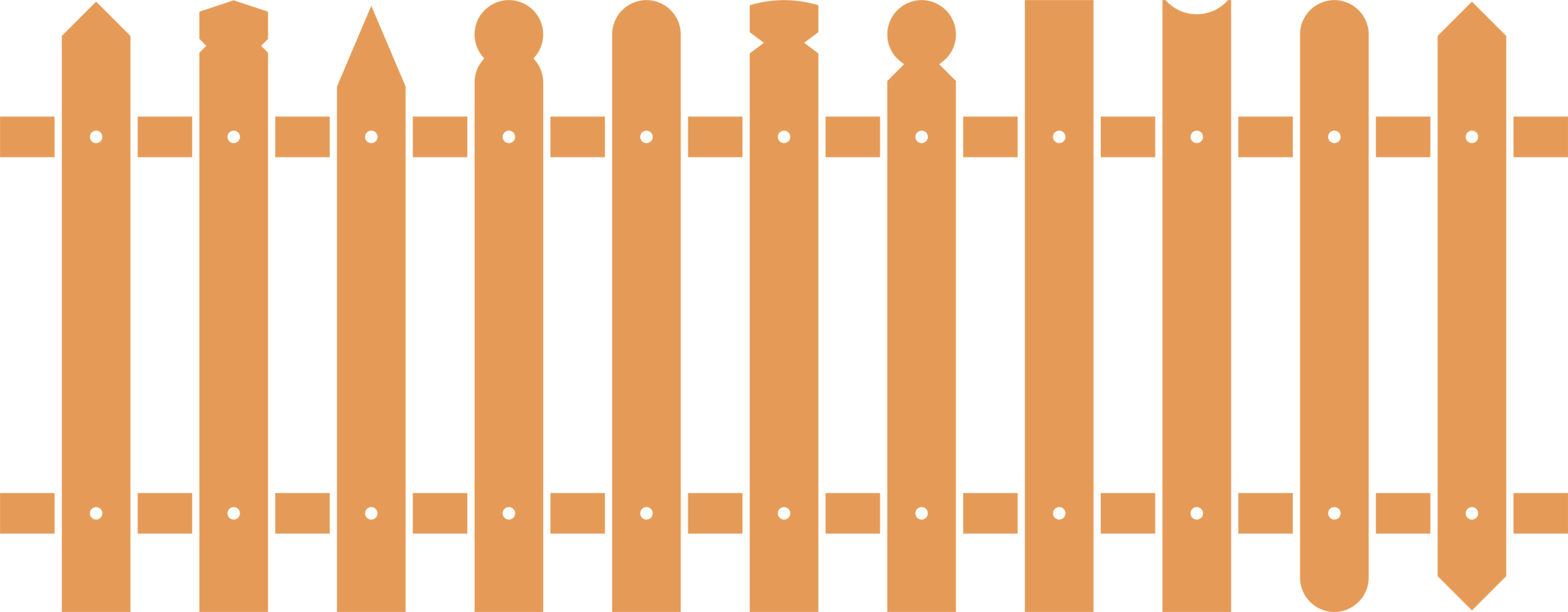 Colored fence in flat style clip art png