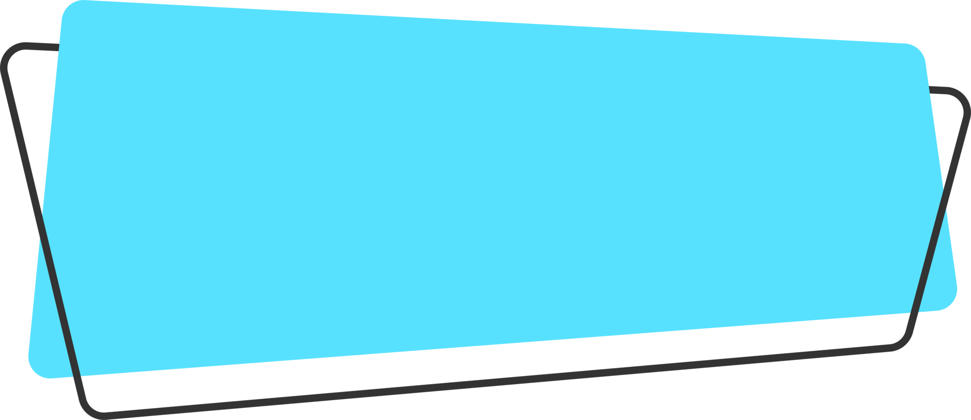 Geometric colored banner in flat style png