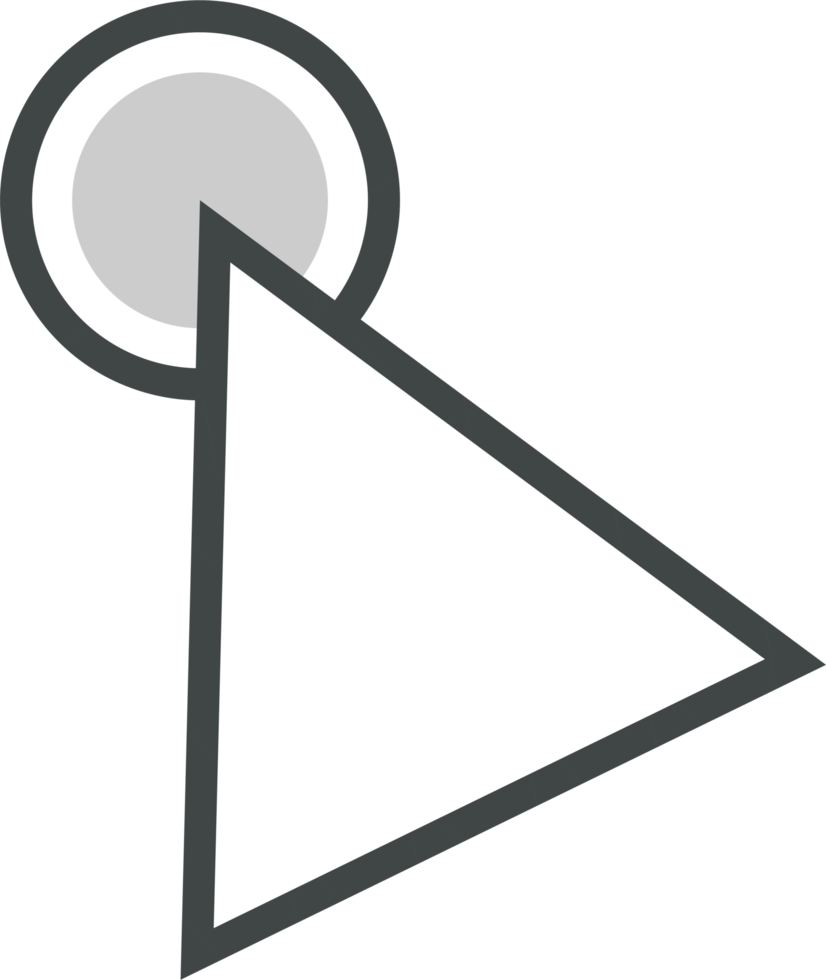 Pointer click sign and symbol png