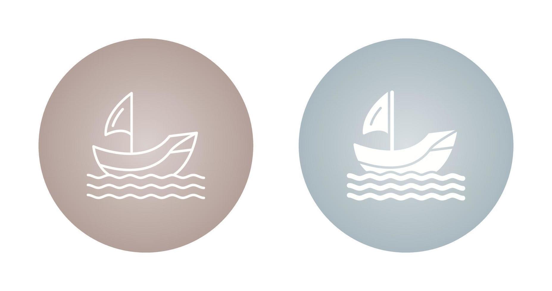 icono de vector de barco