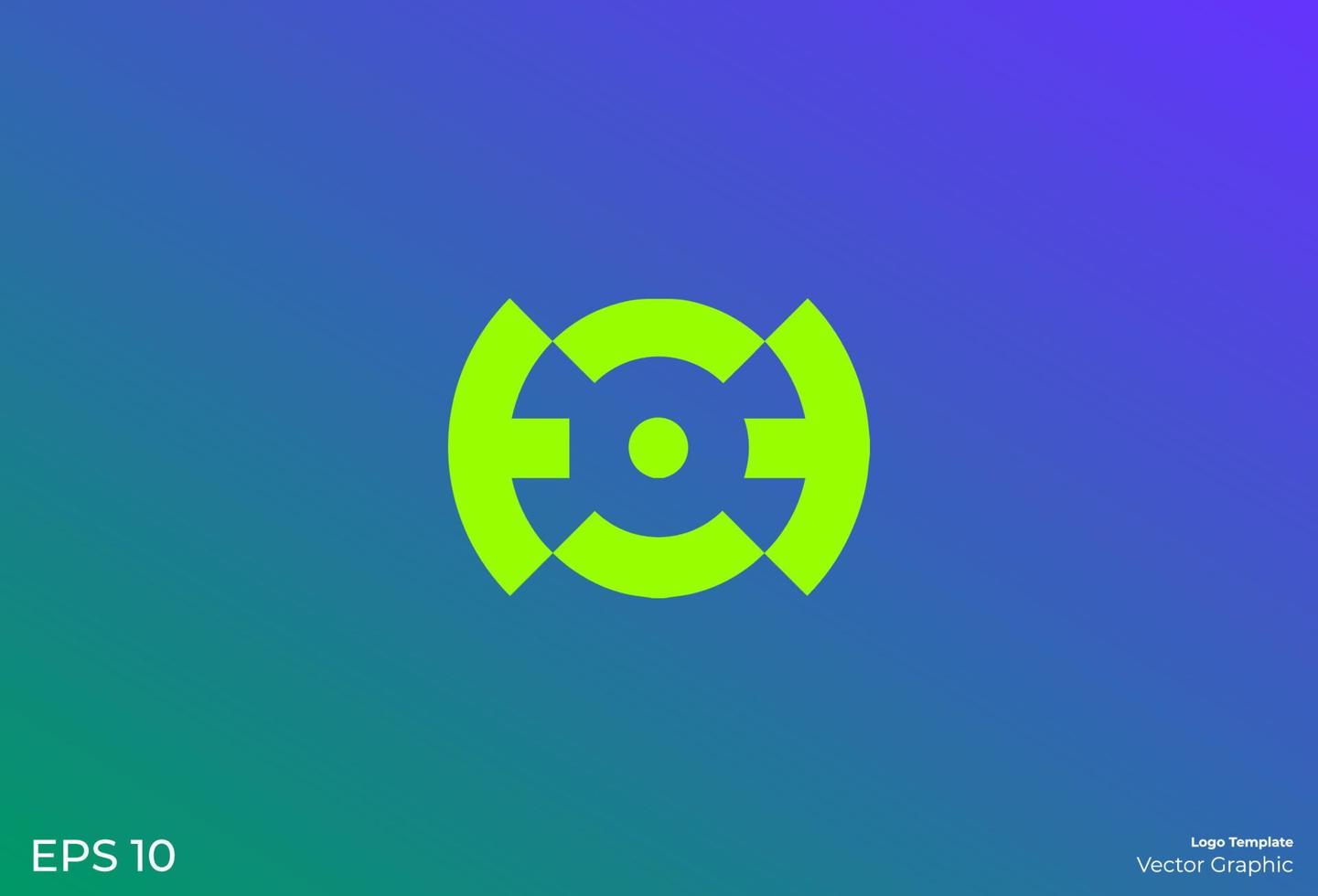 Virus logotype. Modern minimal logo template. Logo concept. Eps 10. Vector graphic.
