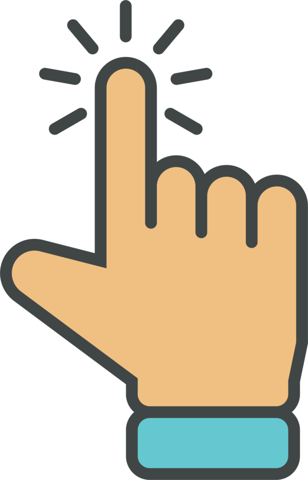 Hand cursor icon clip art png