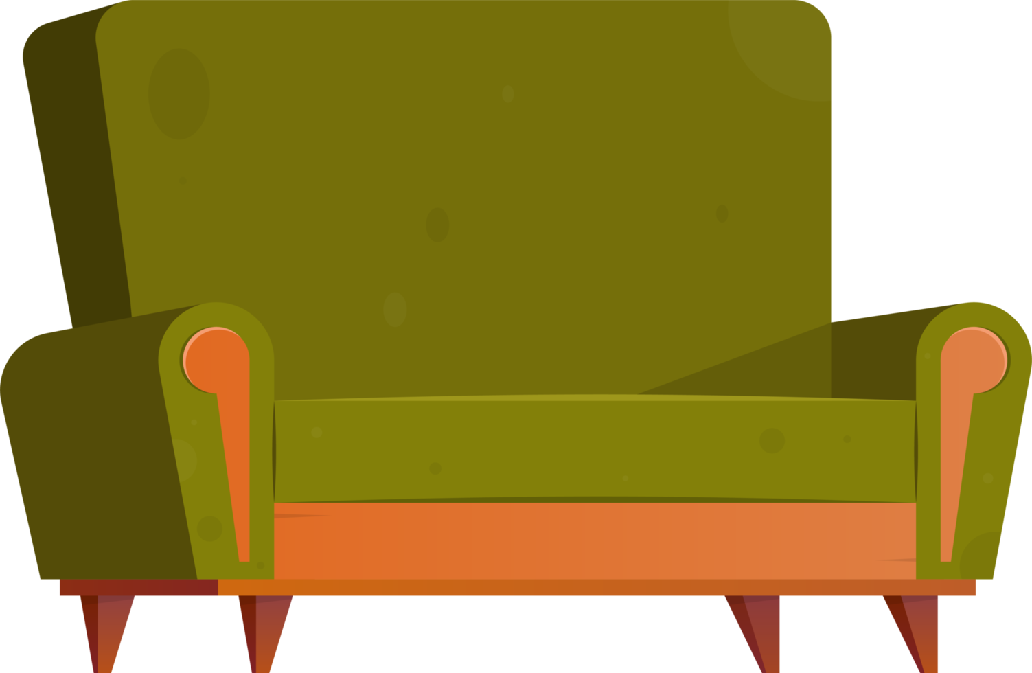 Furniture item in cartoon style png