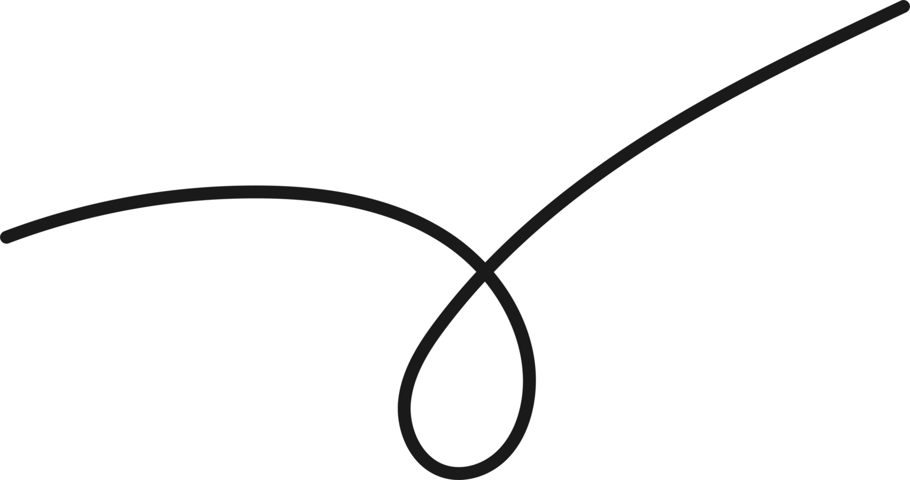 Hand drawn curved line shape. Curved line icon png