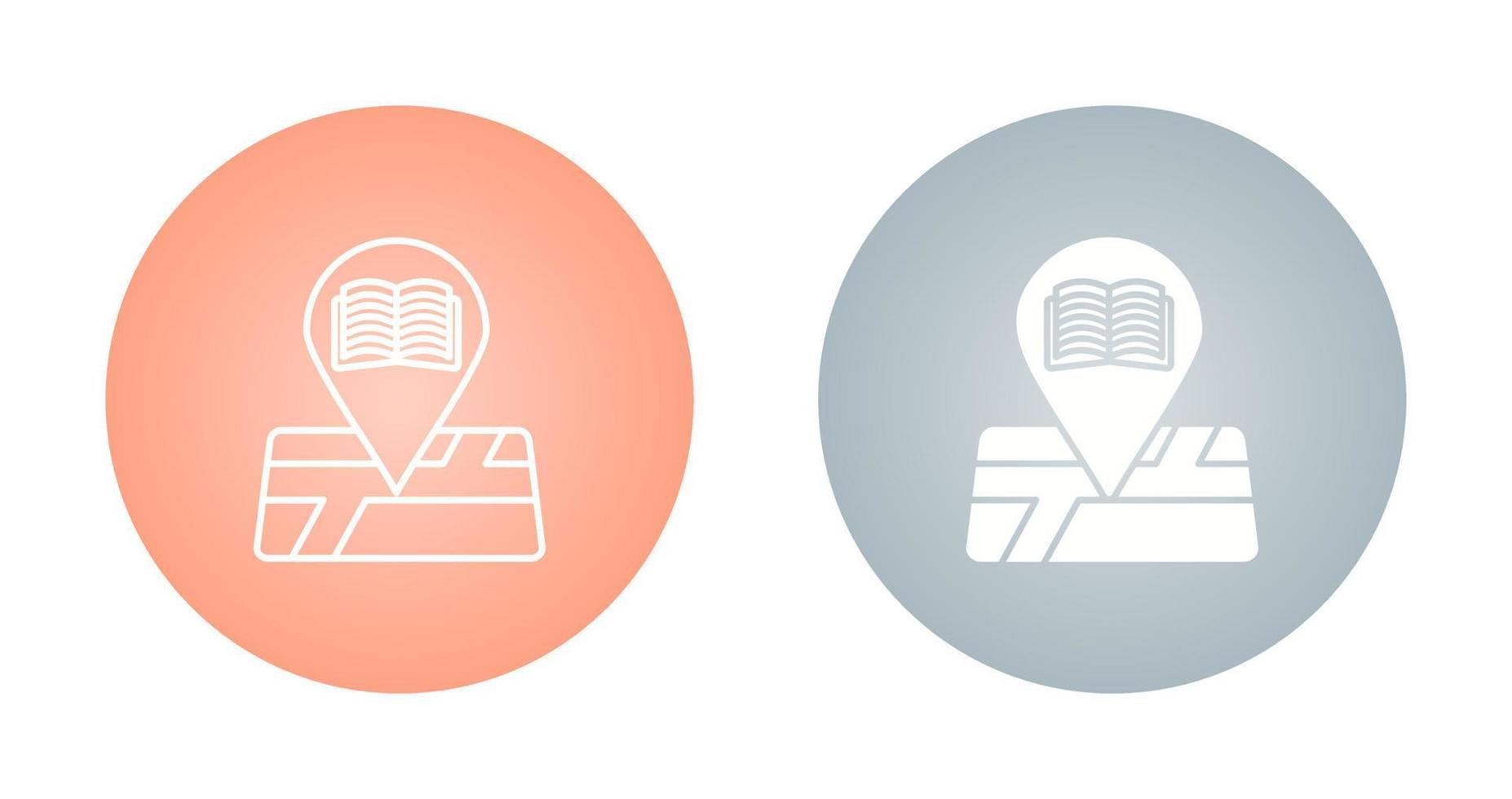 Library Location Vector Icon