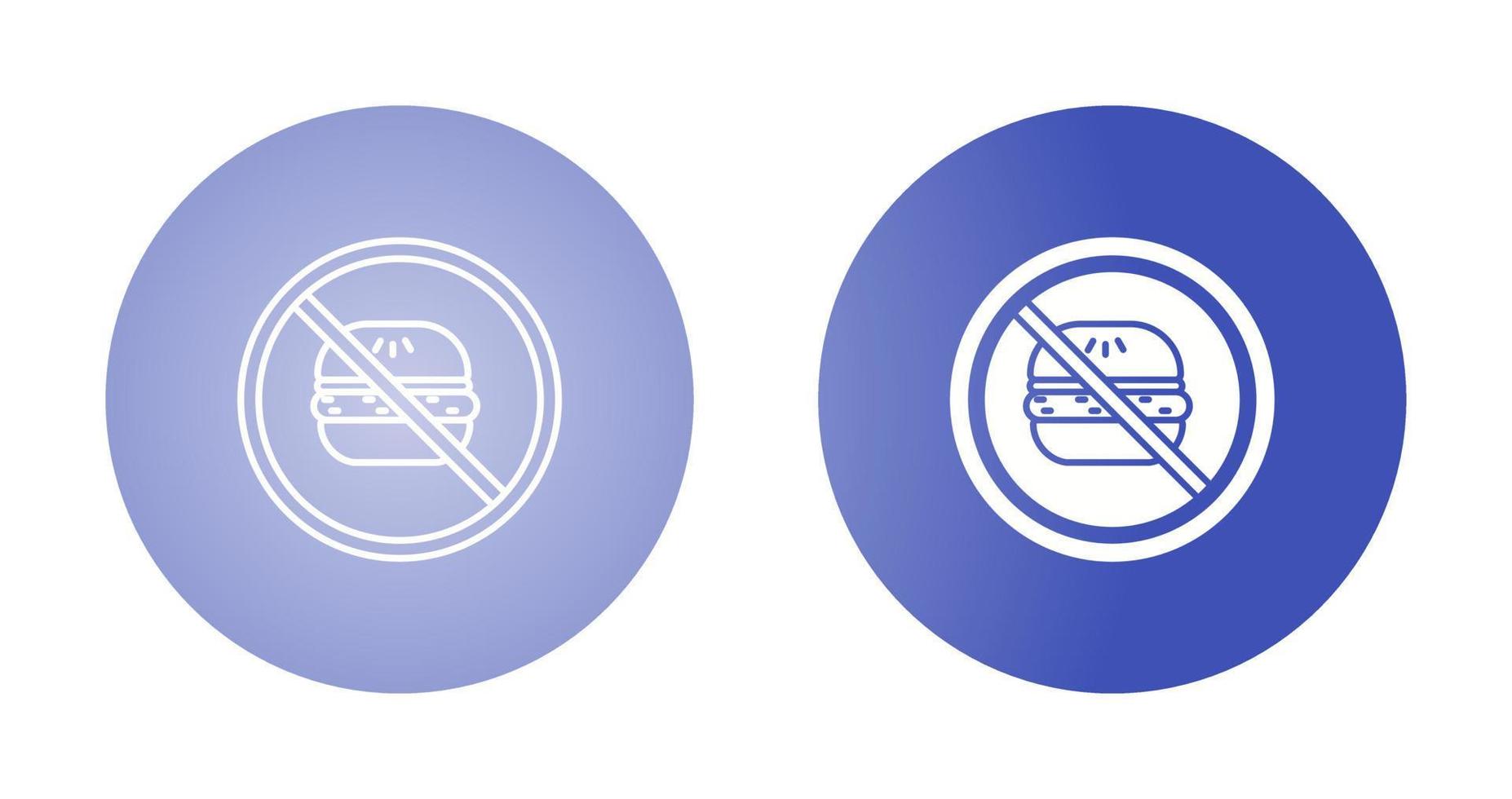 No Eating Vector Icon
