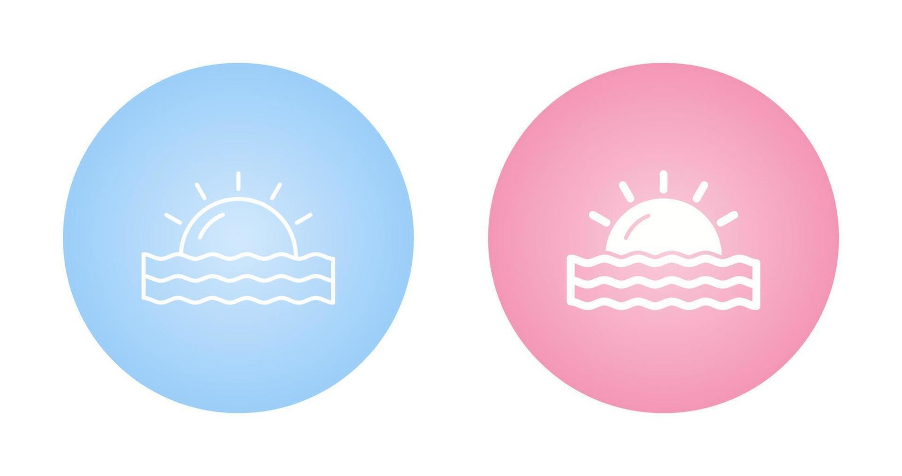 Sunset Vector Icon