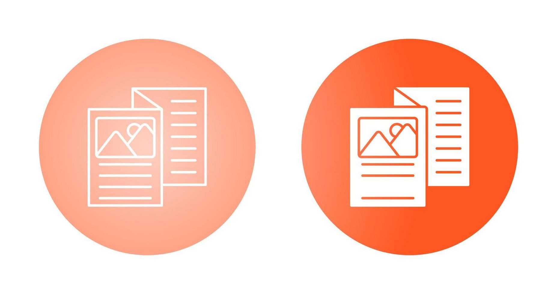 Brochure Vector Icon