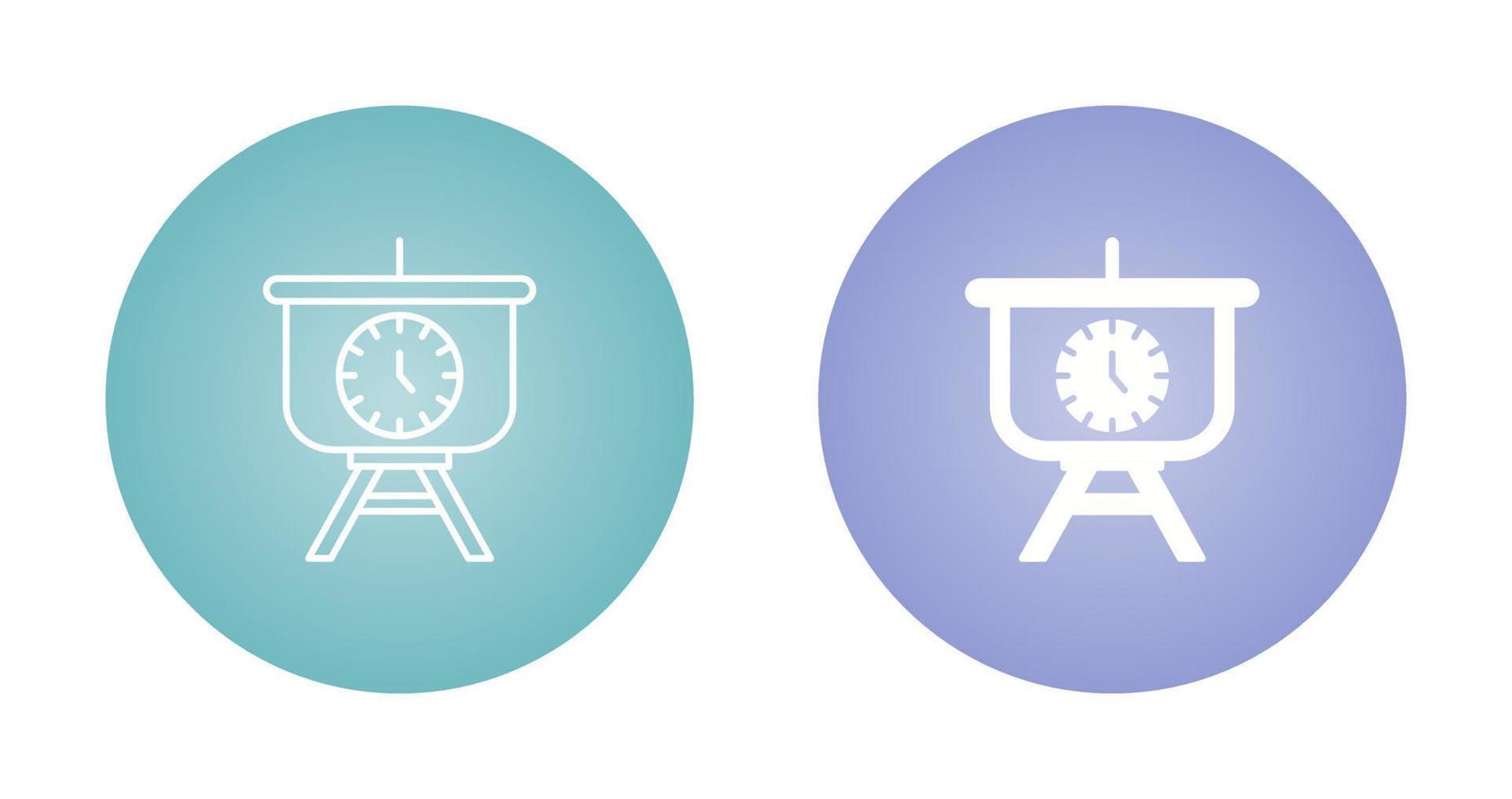 Time Manage Presentation Vector Icon