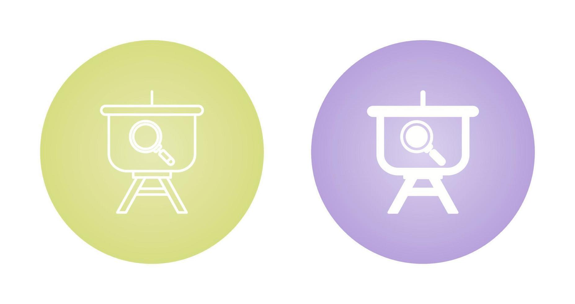 Searching Presentation Vector Icon