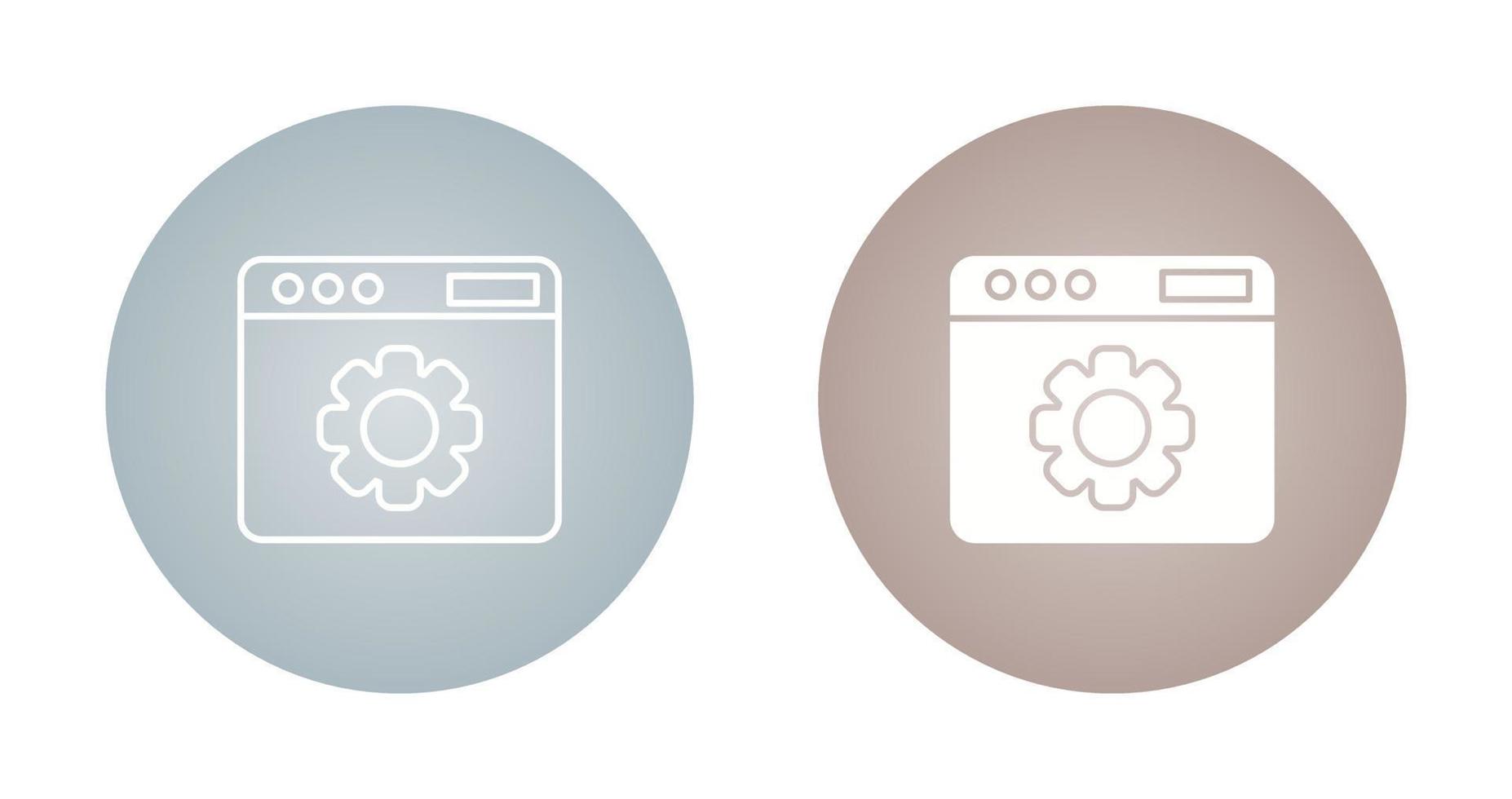 Web Settings Vector Icon
