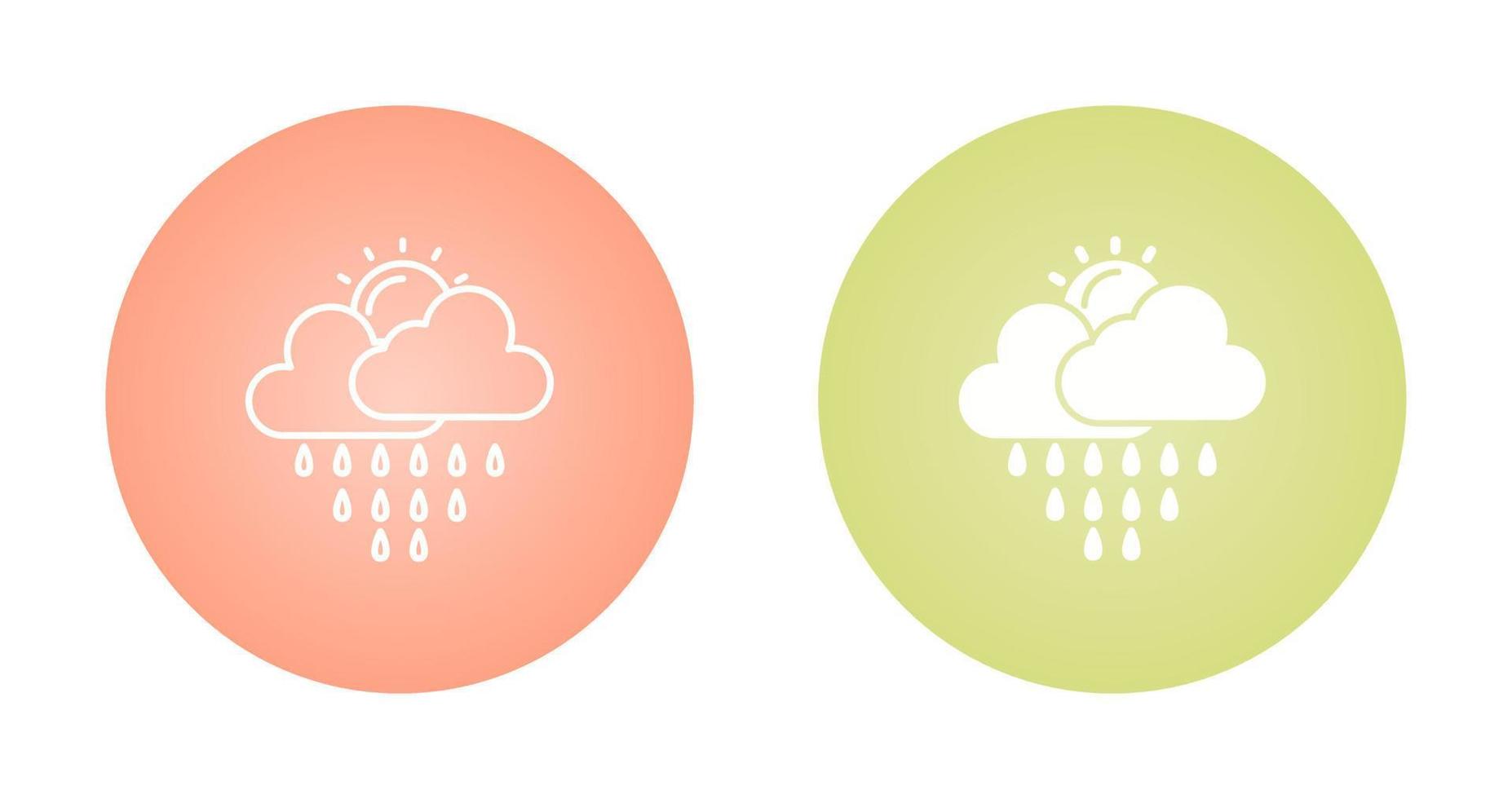 icono de vector de lluvia