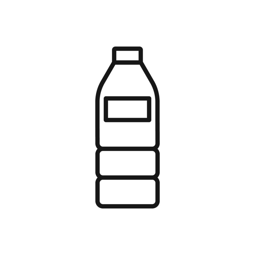 Editable Icon of Plastic Bottle, Vector illustration isolated on white background. using for Presentation, website or mobile app