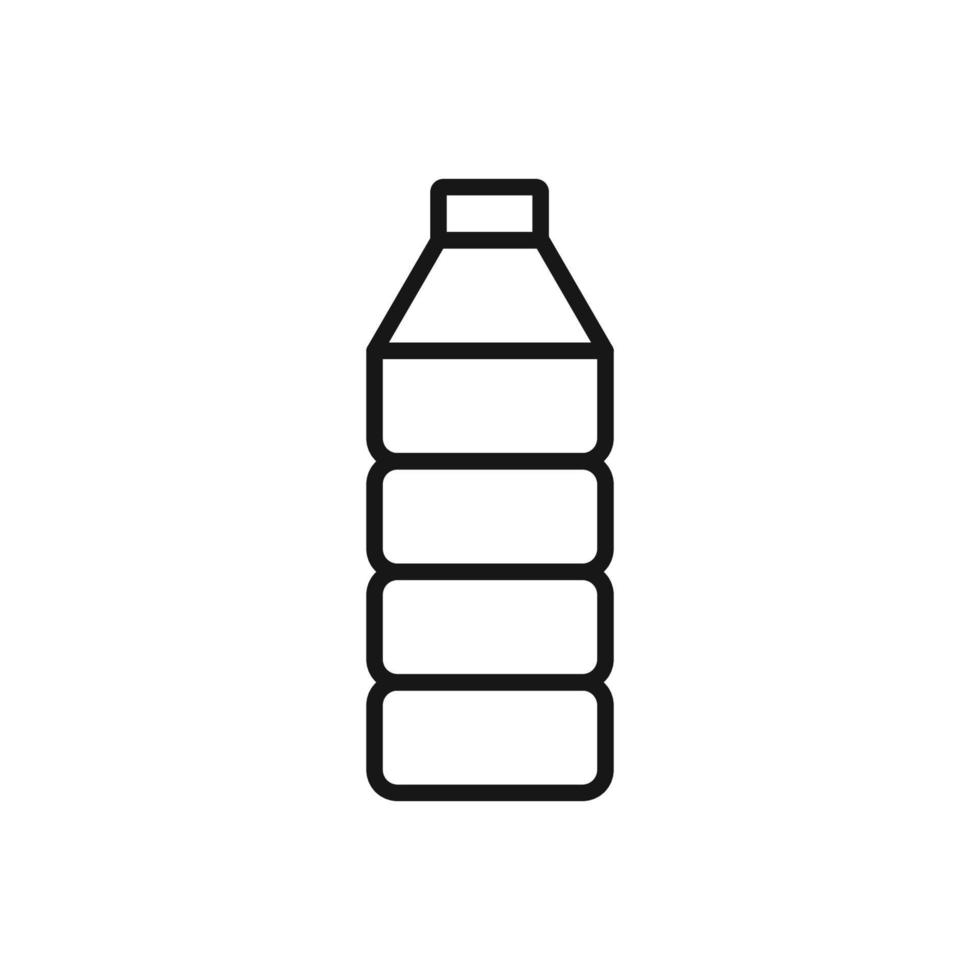 Editable Icon of Plastic Bottle, Vector illustration isolated on white background. using for Presentation, website or mobile app