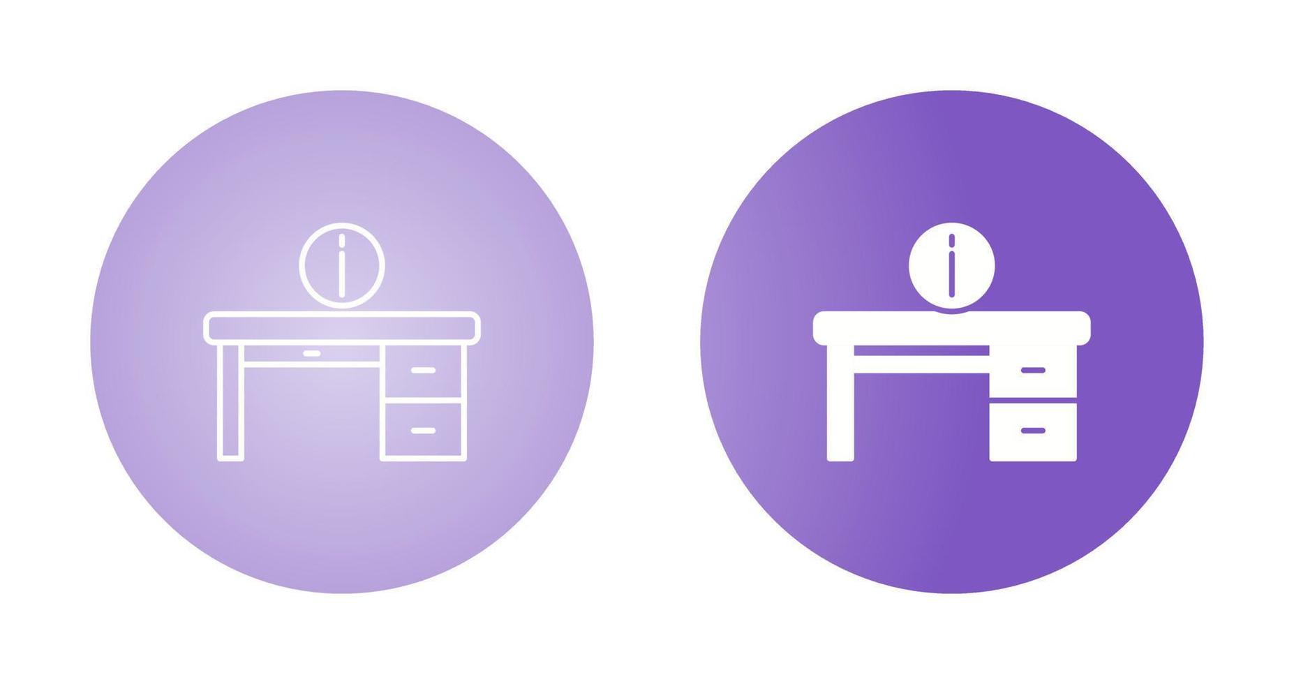 Information Desk Vector Icon