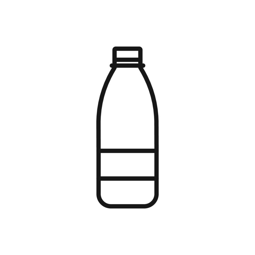 Editable Icon of Plastic Bottle, Vector illustration isolated on white background. using for Presentation, website or mobile app