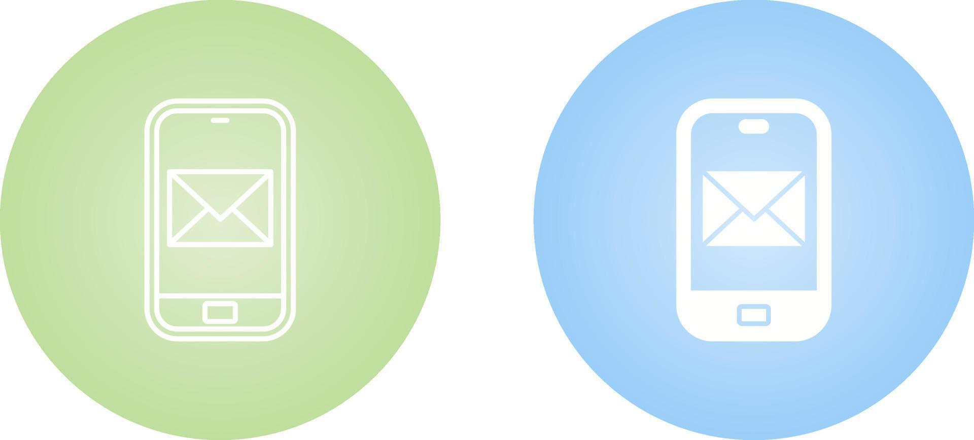 Smartphone mail Vector Icon