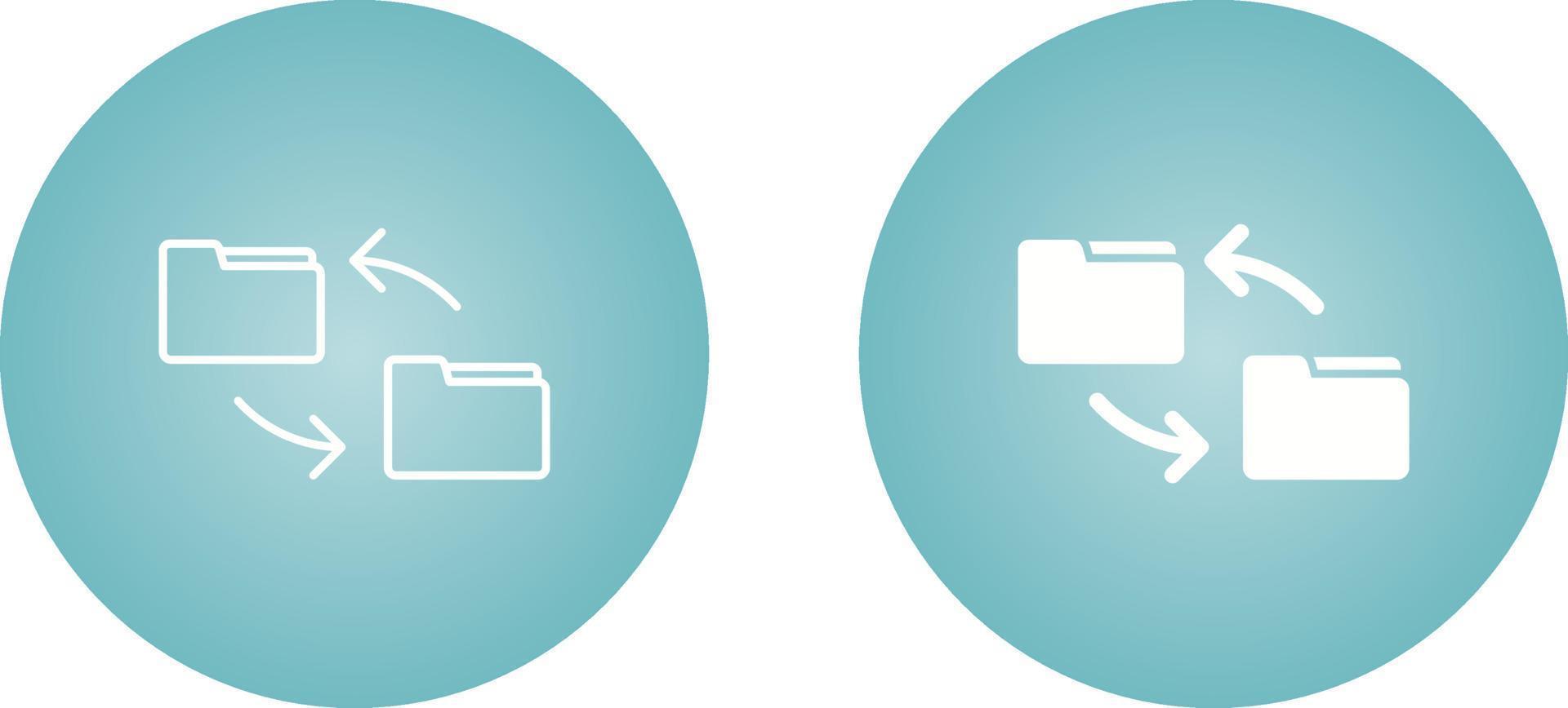 File Transfer Vector Icon