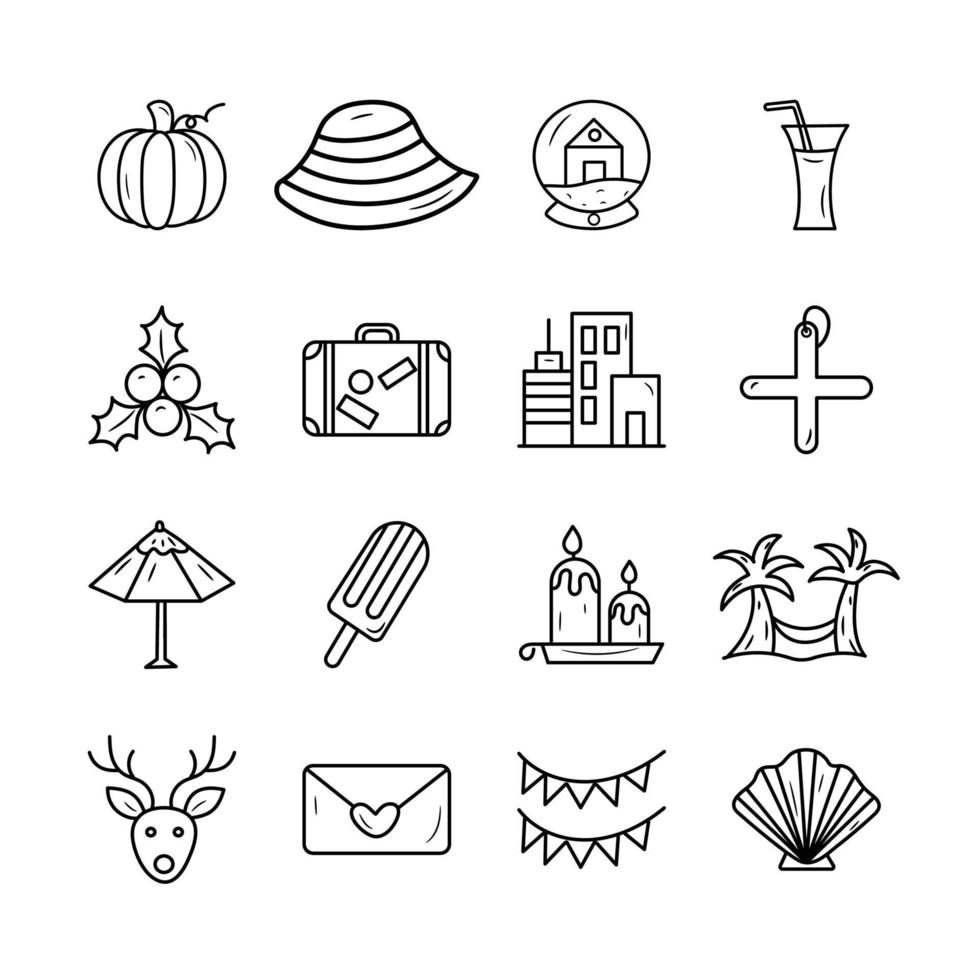 Holiday vector Outline Icon Design illustration. gamification Symbol on White background EPS 10 File set 3