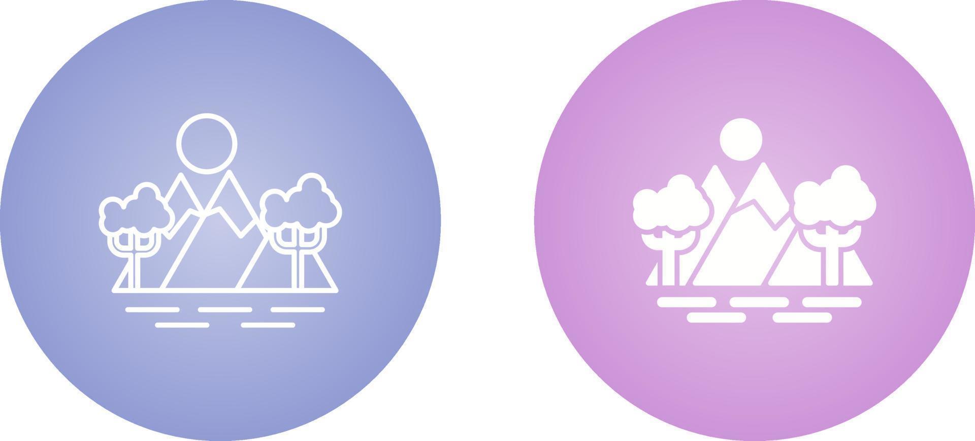 Lake Vector Icon