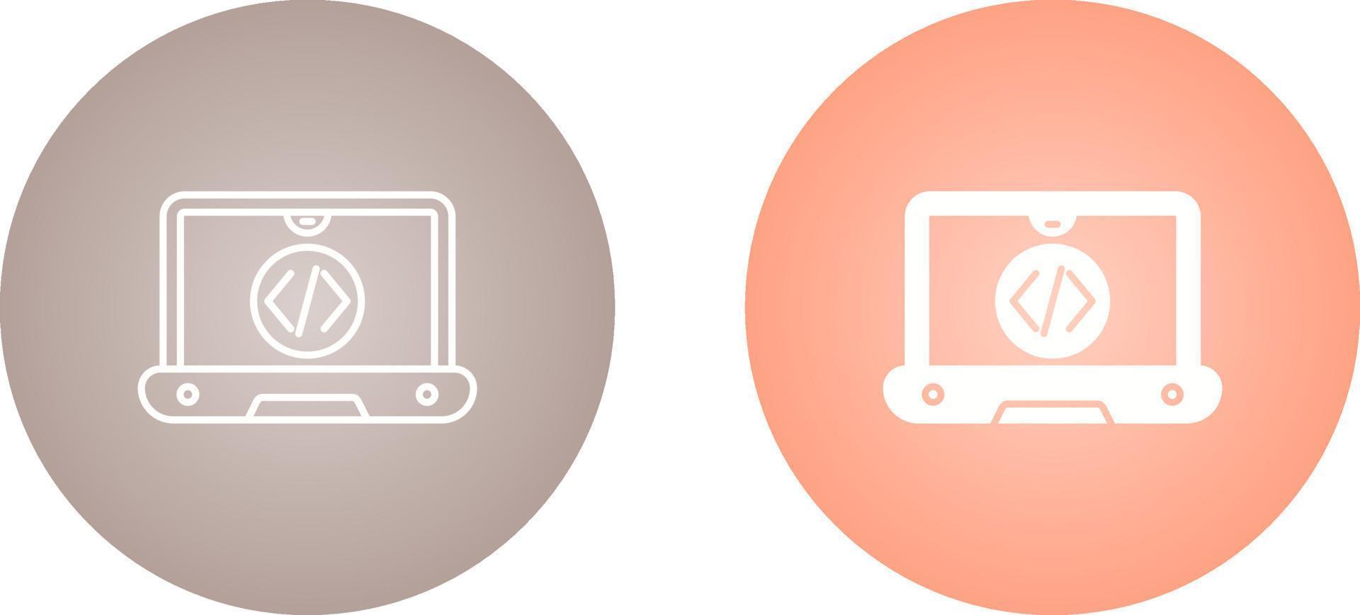 icono de vector de codificación