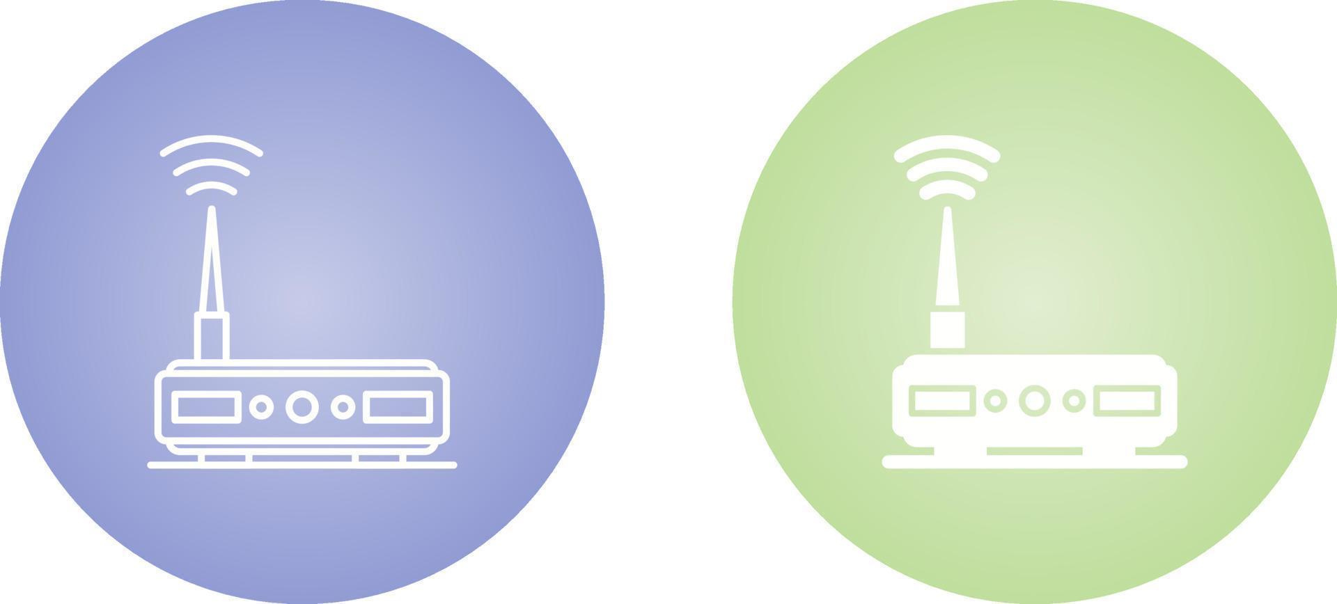 icono de vector de enrutador wifi