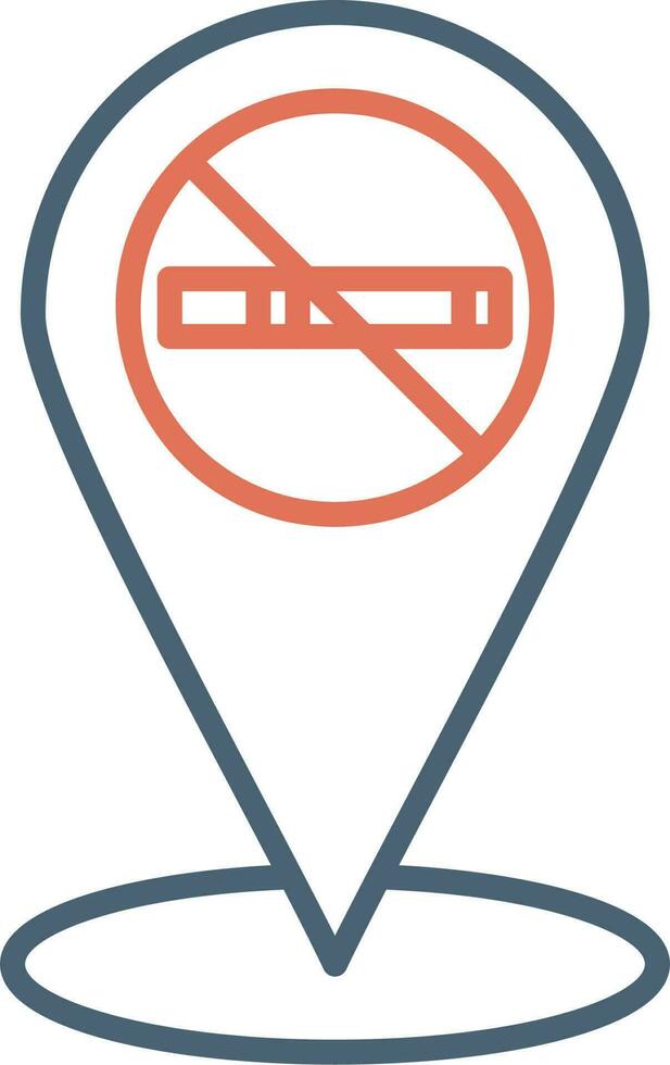 No Smoking Place Vector Icon