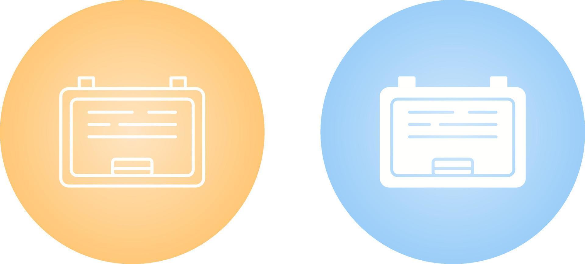 White Board Vector Icon