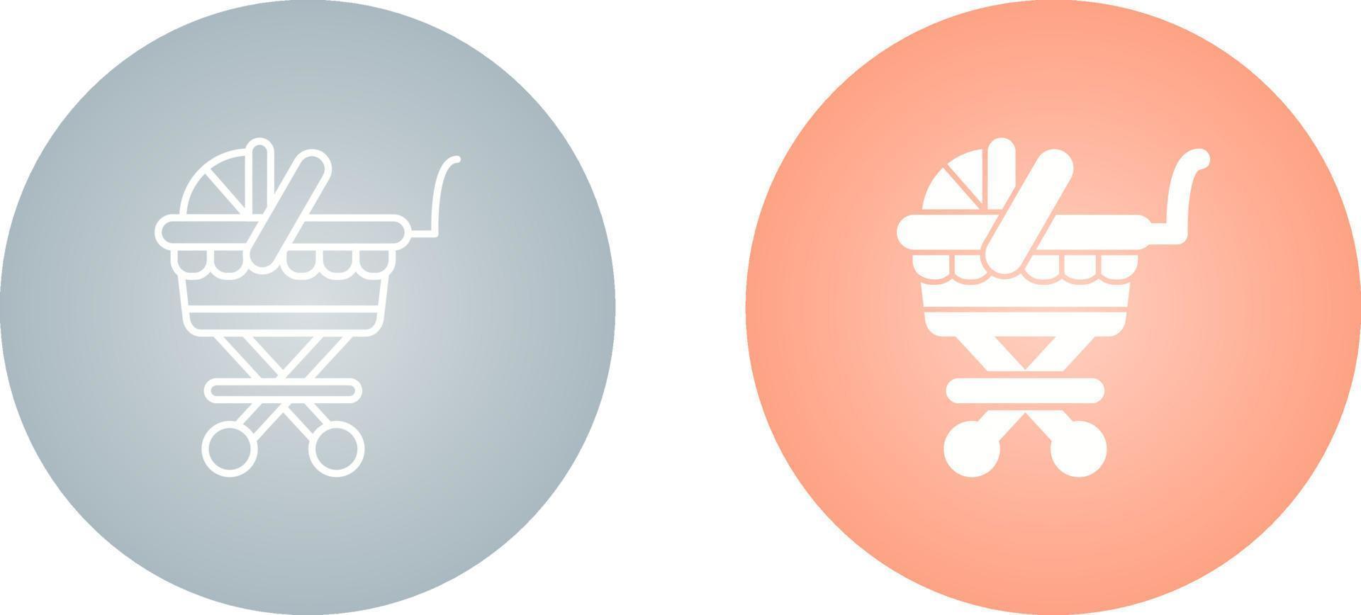 Baby Carriage Vector Icon