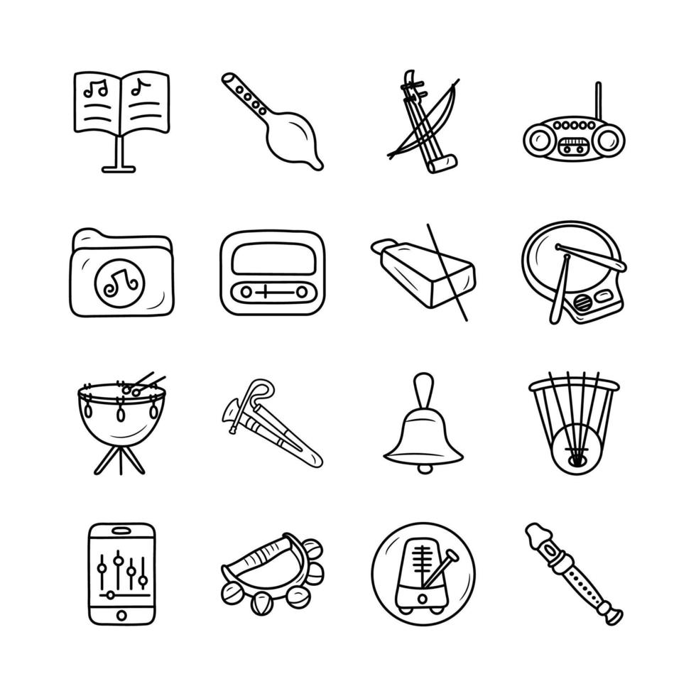 Music vector Outline Icon Design illustration. gamification Symbol on White background EPS 10 File set 6