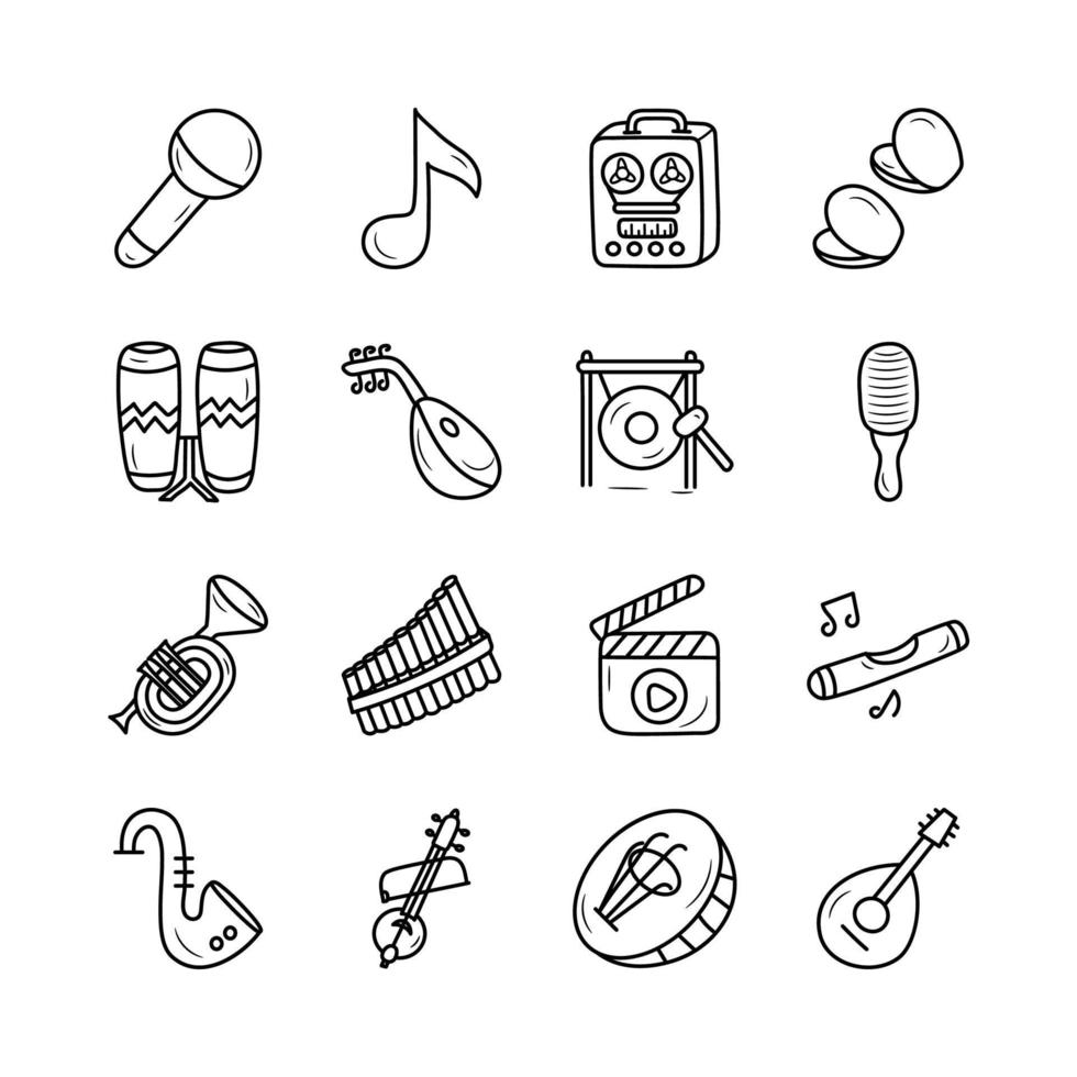 música vector contorno icono diseño ilustración. gamificación símbolo en blanco antecedentes eps 10 archivo conjunto 2