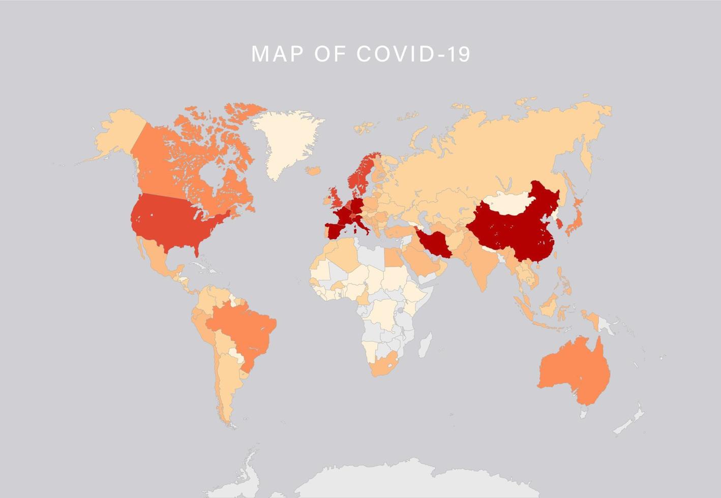 Illustration vector graphic of Alert corona virus outbreak with China,map and world map in the background. Map of China with deadly corona virus. Dangerous chinese ncov corona virus. Vector eps10.