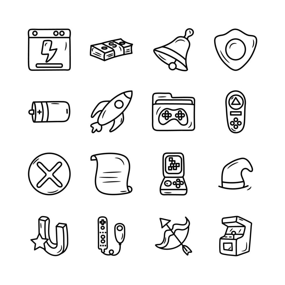 gamificación vector contorno icono diseño ilustración. gamificación símbolo en blanco antecedentes eps 10 archivo conjunto 2