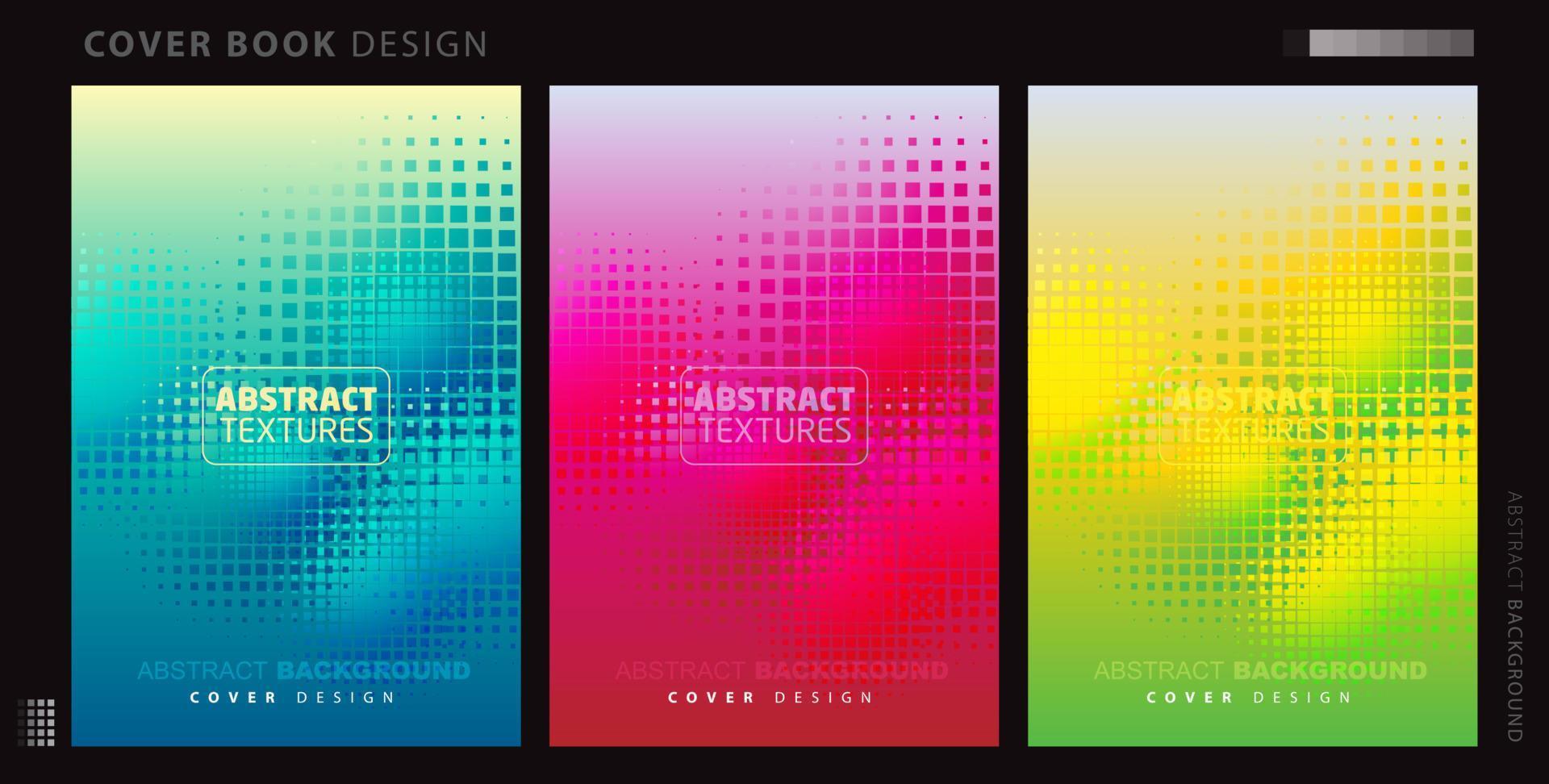 book cover design vector template. Annual report. Abstract Brochure design. Simple pattern.