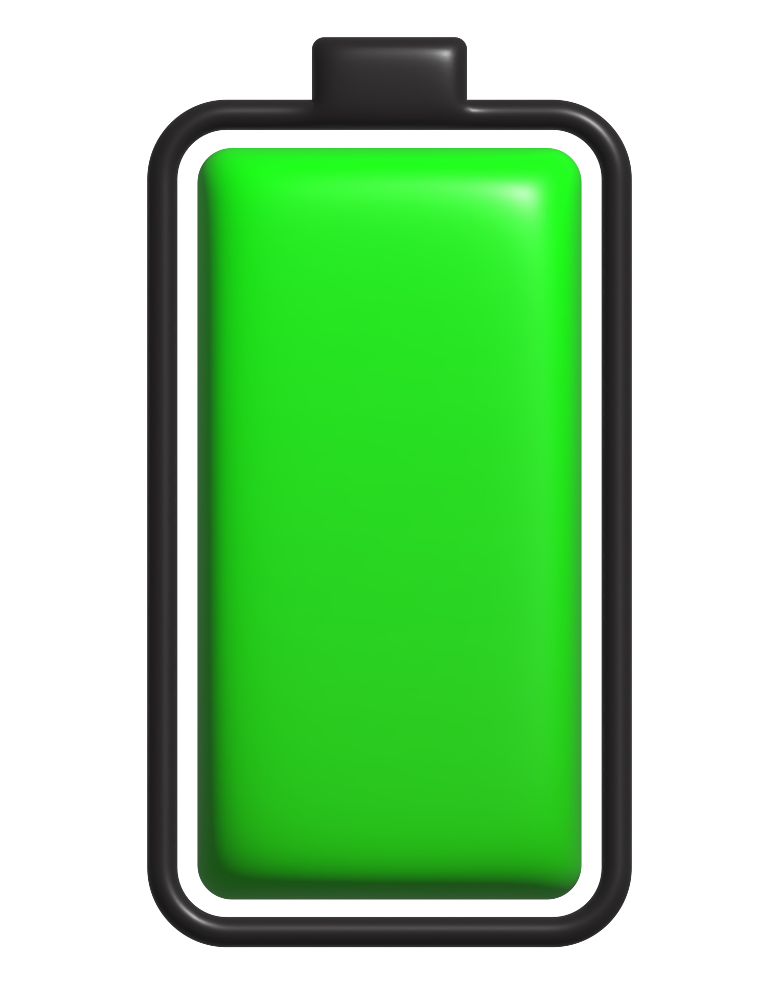 full green 3d battery icon 22224922 PNG