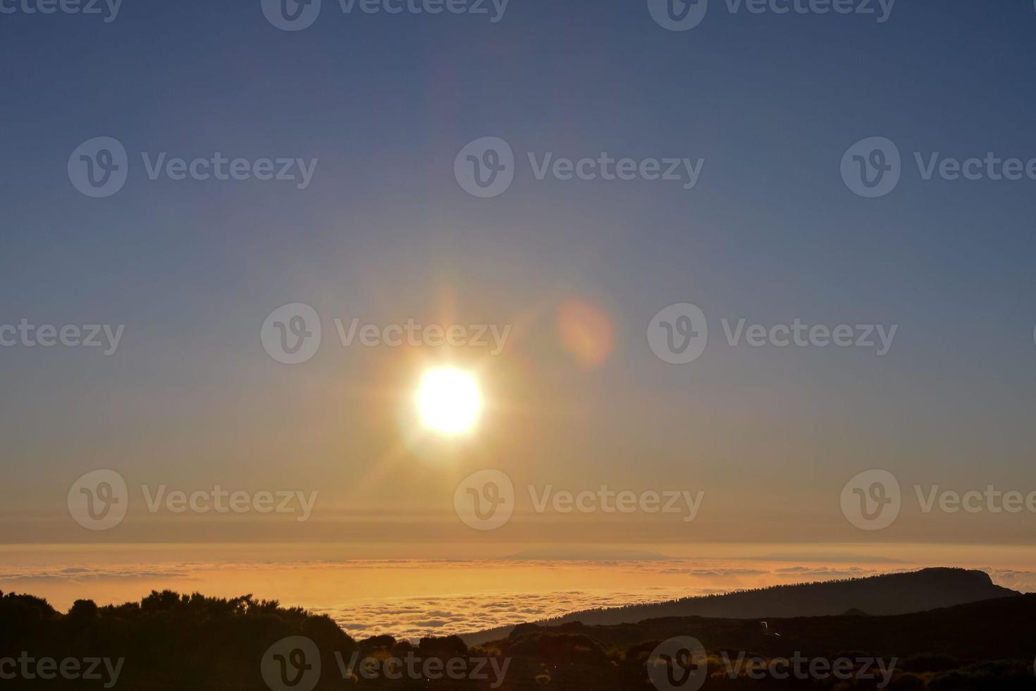 Colourful sky at sunset photo