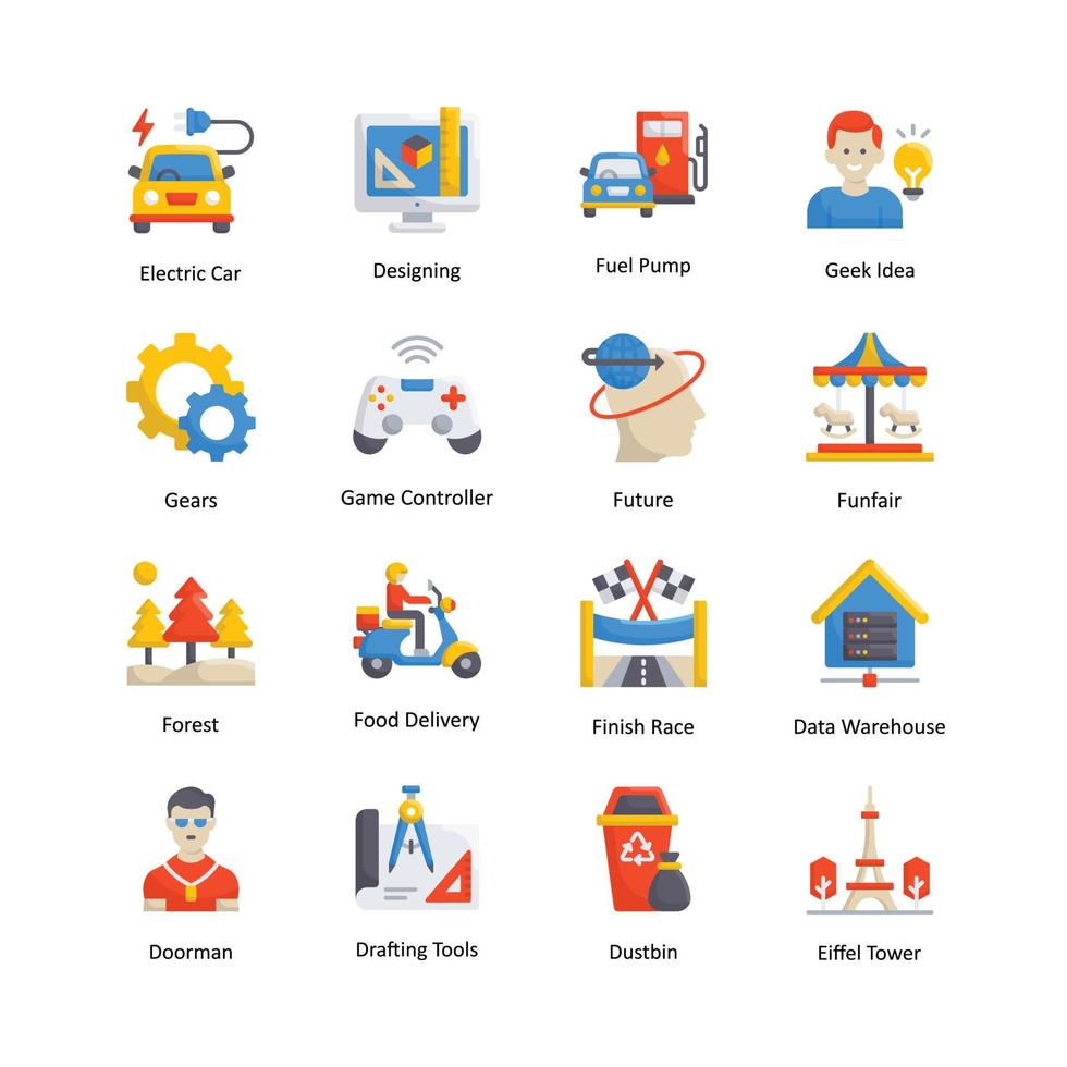 Miscellaneous vector Flat Icon Design illustration. Medical Symbol on White background EPS 10 File set 4