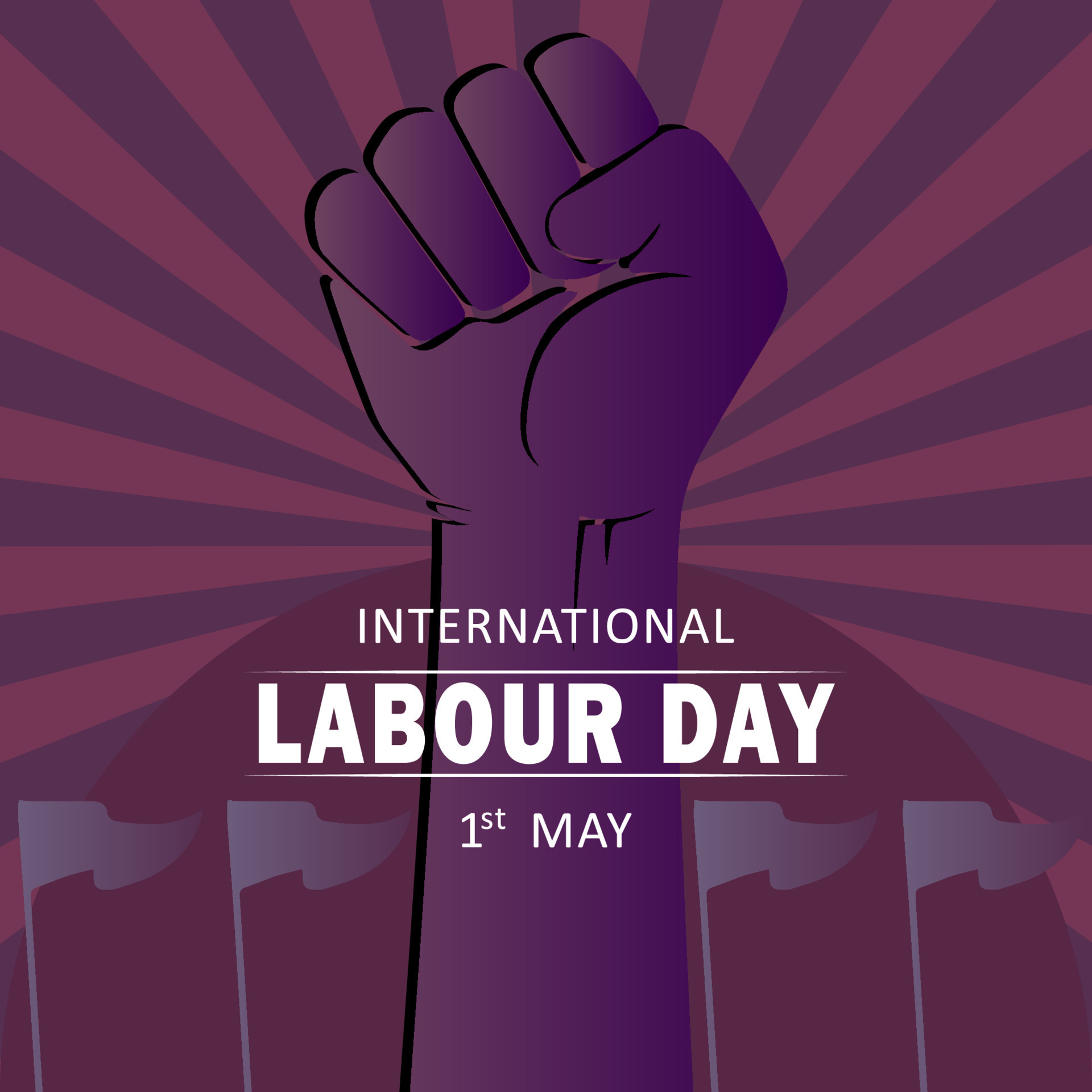 happy Labor Day On 1 May. Template for background, banner, card, poster