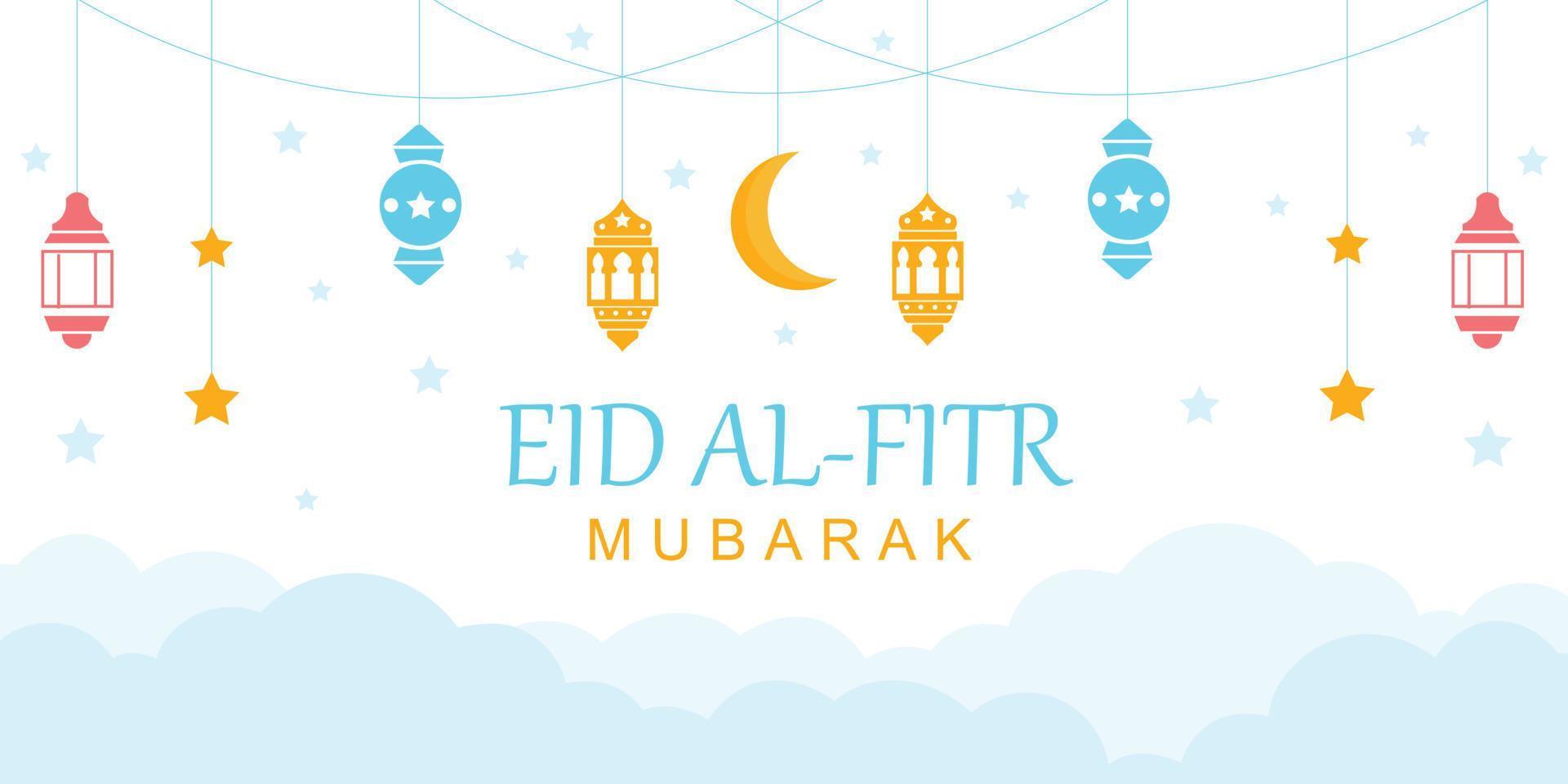 Eid social media banner . Eid web banner. Eid background. vector